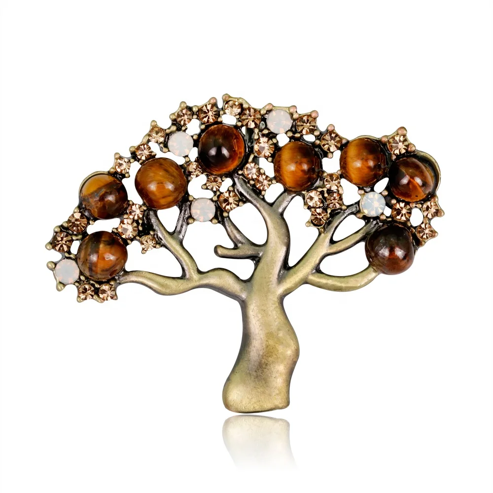 

Fashion Creative Retro High-end Clothing Accessories Tree Brooch