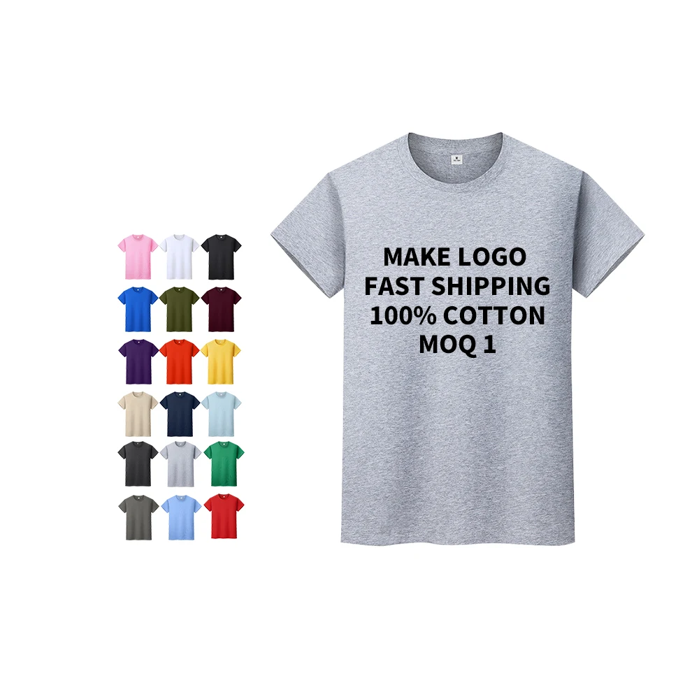 

Logo Printing 100% Cotton Custom T shirt Printed Tshirt for Sale