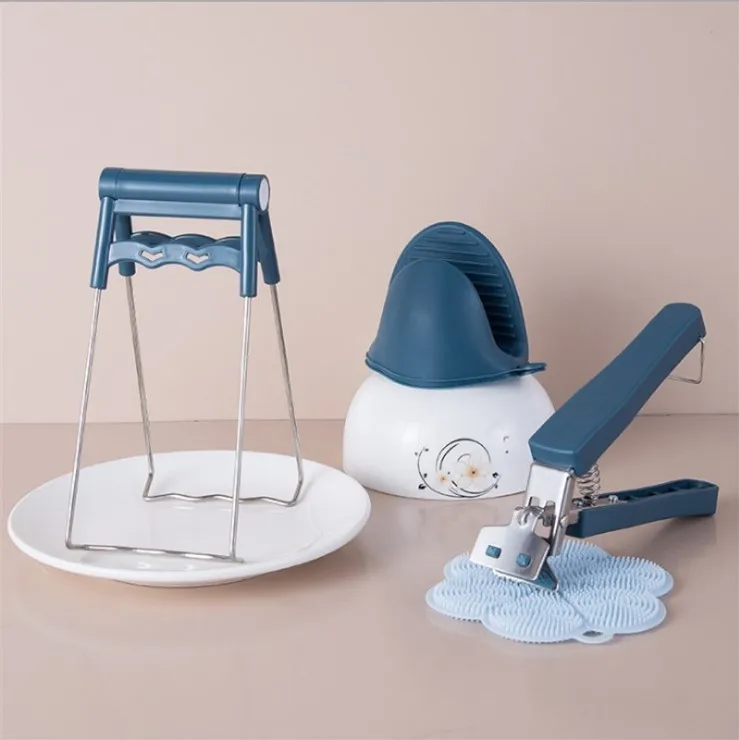 

Kitchen to prevent hot hands, dish remover, household anti-scald, non-slip silicone gloves, casserole dish holder