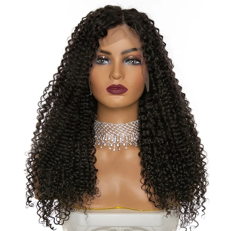 

MYSURE super soft big lace human hair blend wigs blend human hair wigs human hair blend lace front wigs factory direct, Natural color lace wig