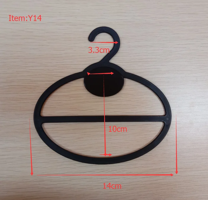 

Best brand cheap tie hanger plastic scarf ring black white hanger, Any color