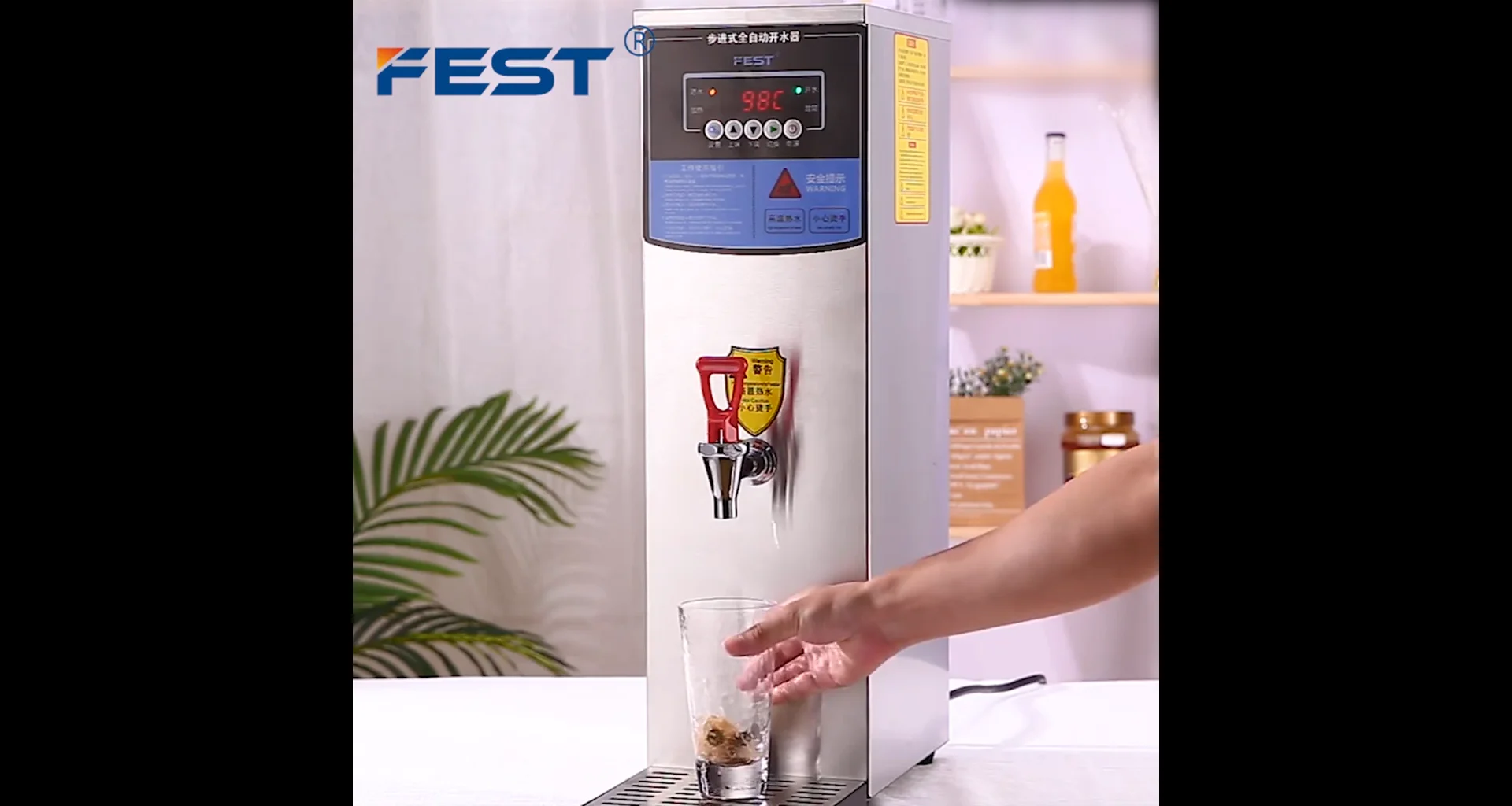 3KW FEST 60 liter/jam pemanas air pemanas loncatan 30l tangki pemanas air  panas listrik ketel teh mesin mendidih air