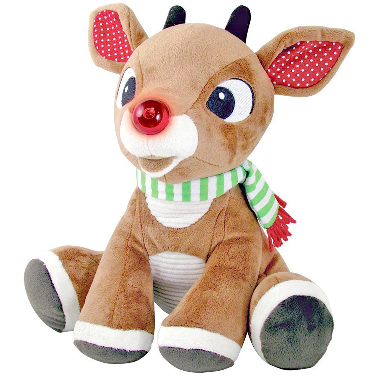 Plush Musical Christmas Toy Baby Reindeer Santa Claus Cute Singing ...