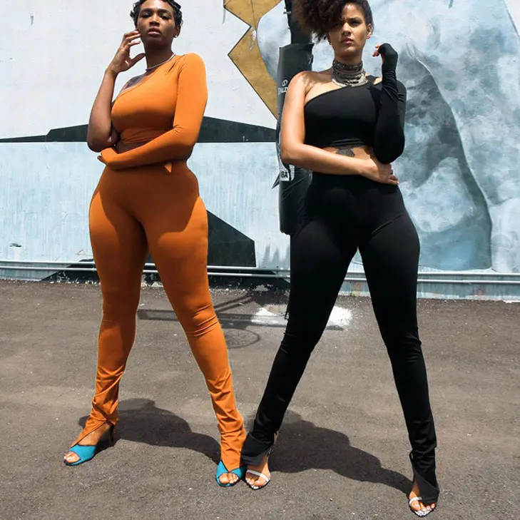 

FS3523A 2021 new fashion two piece set women clothes