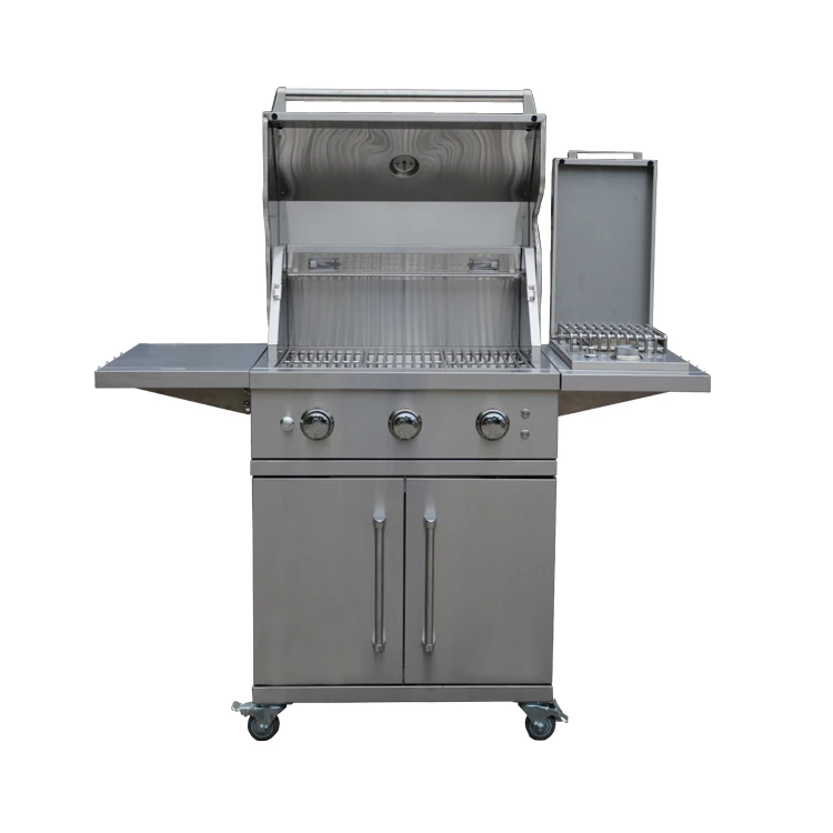 High end stainless steel barbecue gas grill stainless steel burner for bbq island