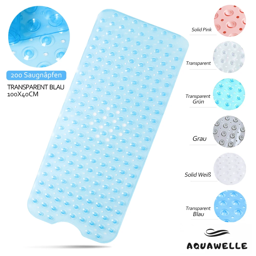 

custom Bathroom Products massage function PVC non-slip bathtub Bath Mats with suction cups, Any color
