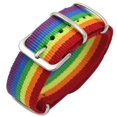 

Pride Woven Braided Men Couple Friendship Bracelets Rainbow Lesbians Gays Bisexuals Transgender Bracelets for Girls, Picture shows