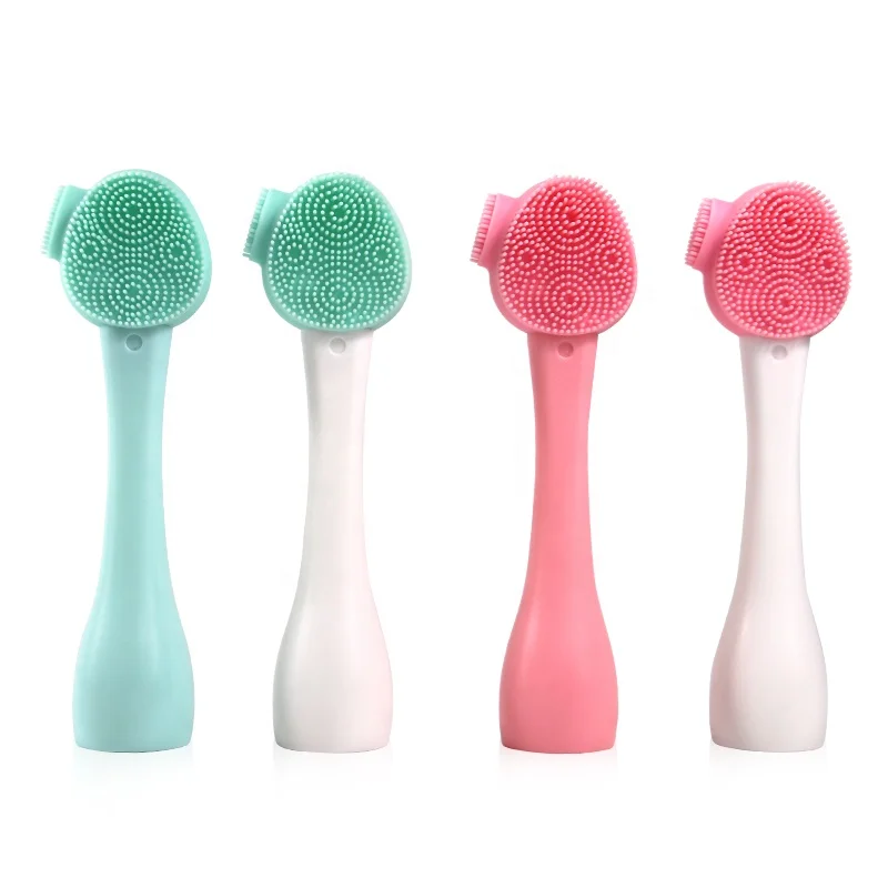 

Wholesale 2021 New Product Cheap Silicone Makeup Brush Face Facial Cleansing Set For Massage Scrubber Massager Face & Body, Mint green,pastel pink,mint green white,pastel pink white
