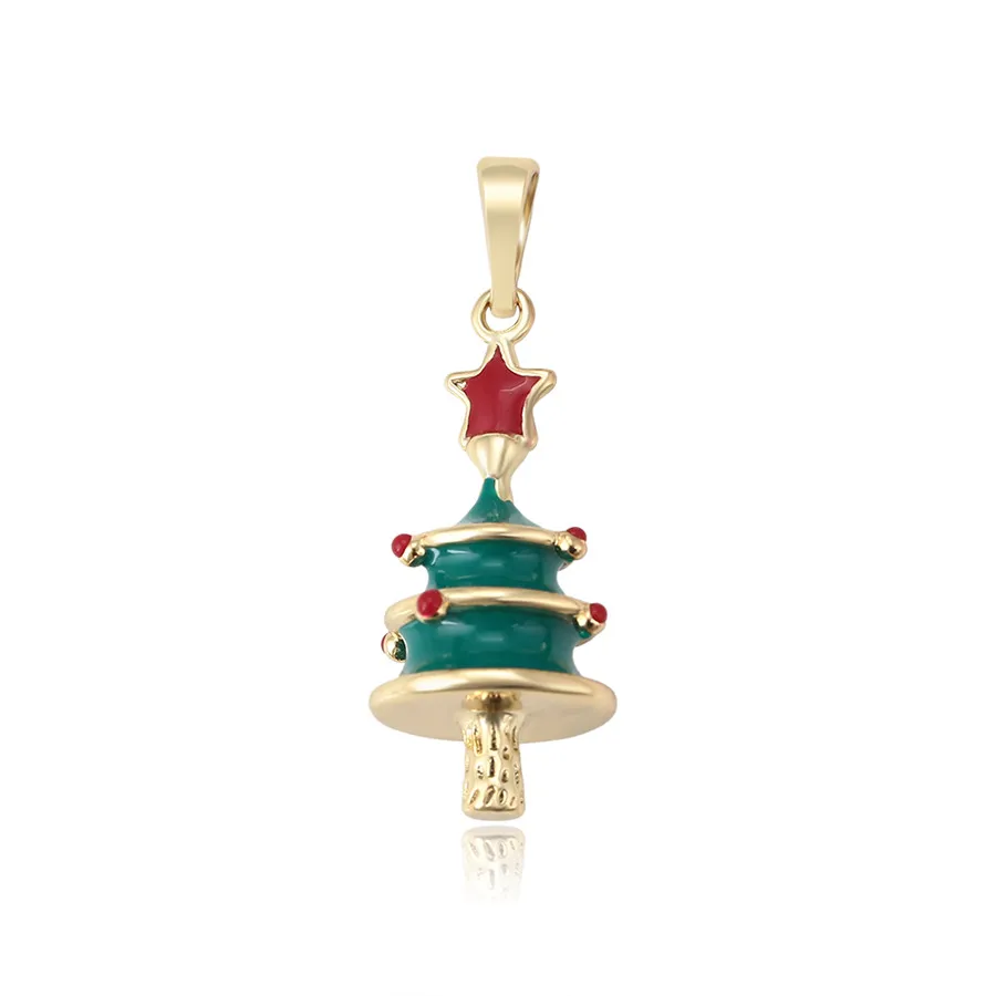 

36028 xuping jewelry Newly designed and beautifully crafted three-dimensional Christmas tree pendant