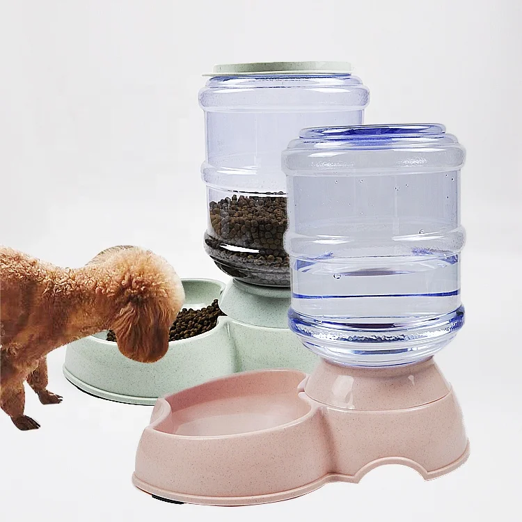

Pet Feeder and Water Food Dispenser Automatic for Dogs Cats Easily Clean Self Feeding for Small Large Pets Puppy Kitten, Picture
