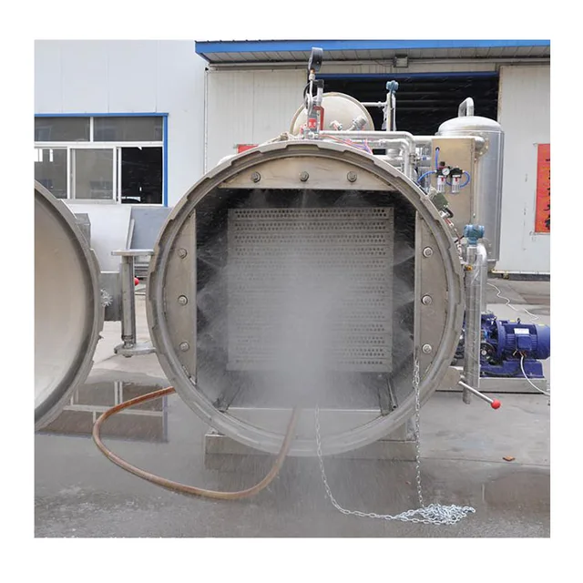 Automatic double door retort sterilizer autoclave canned food