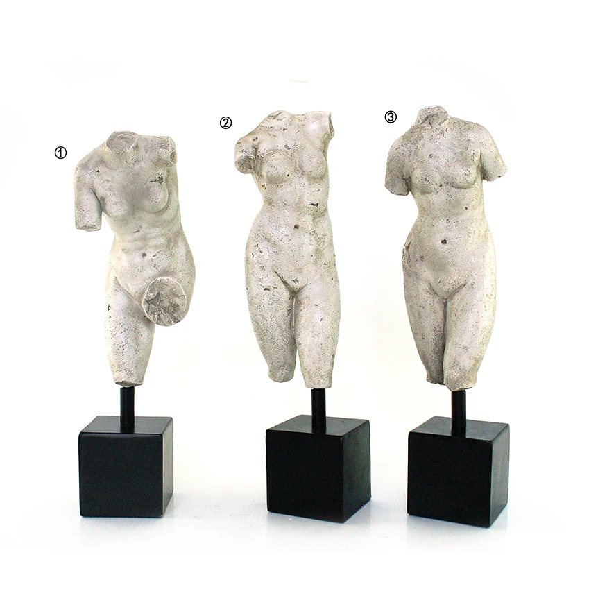 Art Drawing Sculpture  resin rome woman body Mini Plaster Greek Lady Statue Resin Sketch Reference Cast Figure Model Decoration factory