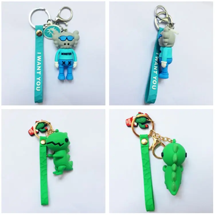 eco-friendly customized 3d soft pvc key chain