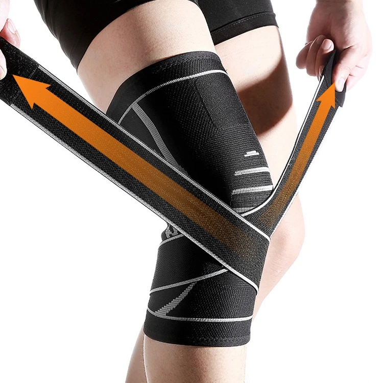 

Polyester Compressed Knee Protector for Running Outdoor Sports Knee Protector for outdoor activities, Black