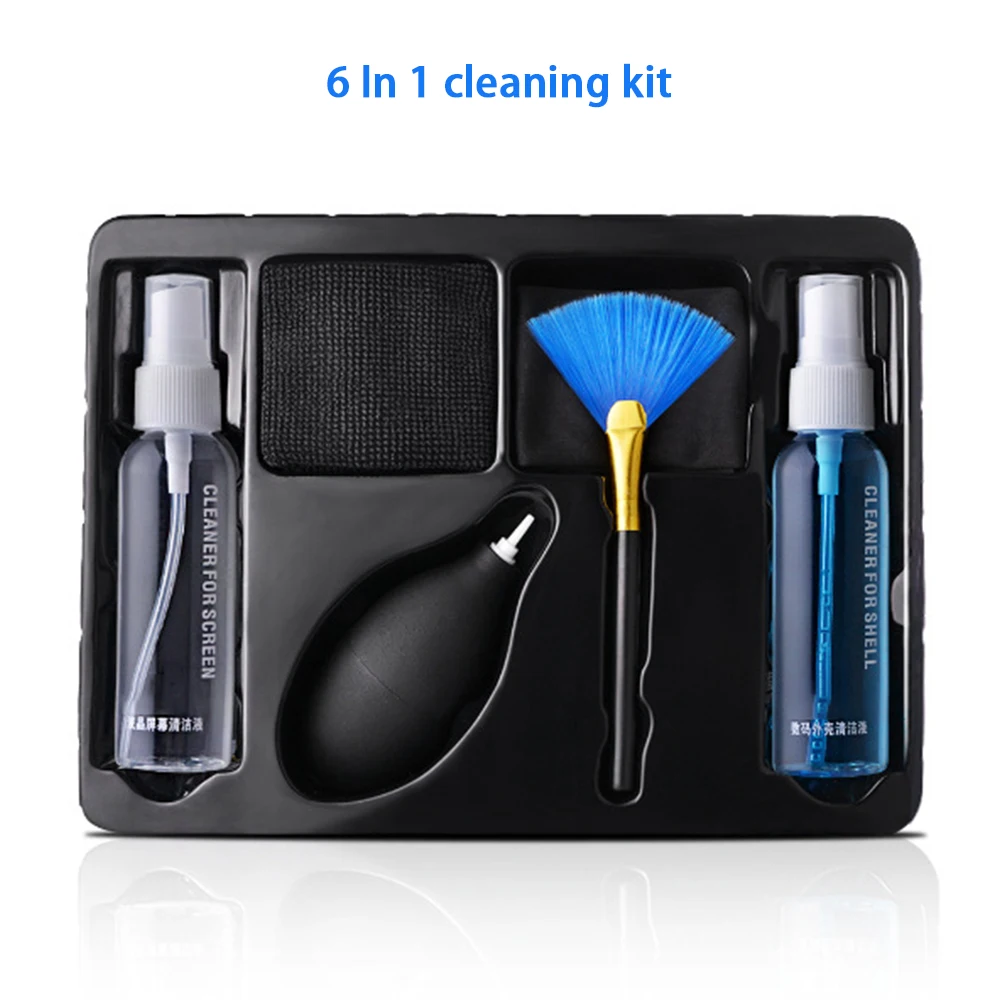 

6 In 1 Display Cleaner Air Pod Cleaning Spray Screen Cleaner Kit For ipad, Laptop, Mobile Phone, Camera,Keyboard