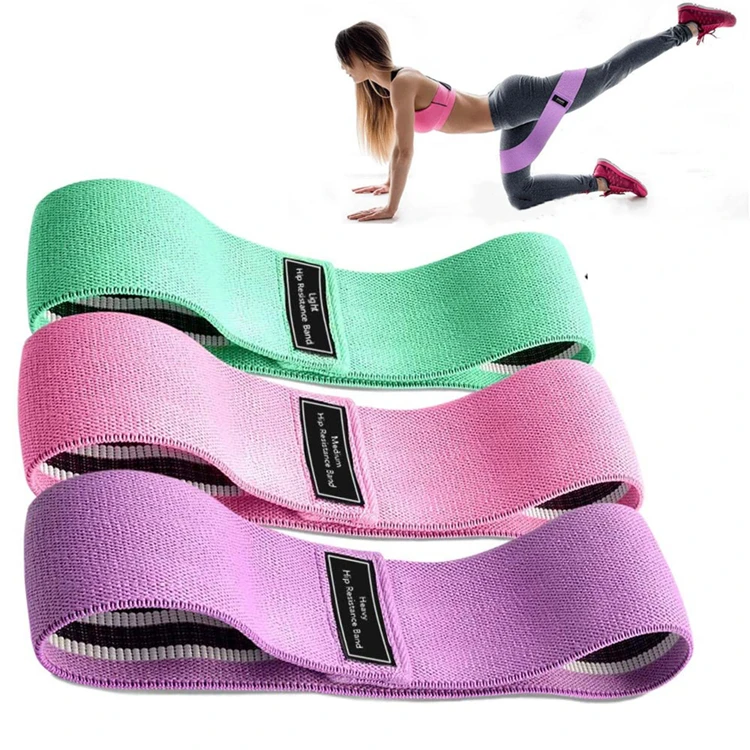

High Elastic Non Slip Hip Circle Booty Resistance Bands For Deep Squat Glut, Green,pink,purple,grey, black