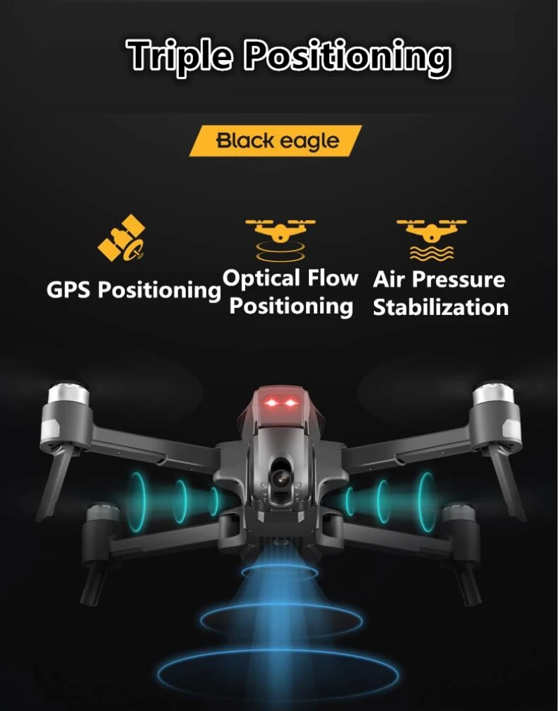 Apex 4drc Professional Helicopter Drones Follow Me Foldable Dron Rc