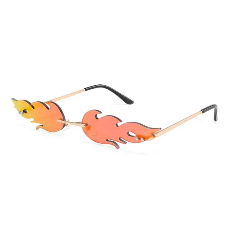 

Sun Glasses Retro Vintage Men Women Small Rectangle Rimless Sunglasses