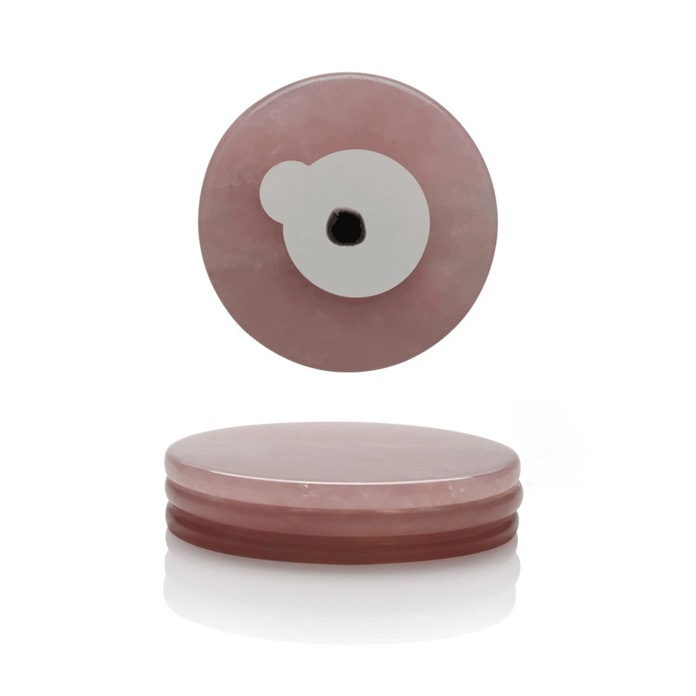 

Hot Selling Round Artificial Jade Stone False Eyelash Extension Glue Adhesive Pallet Pad