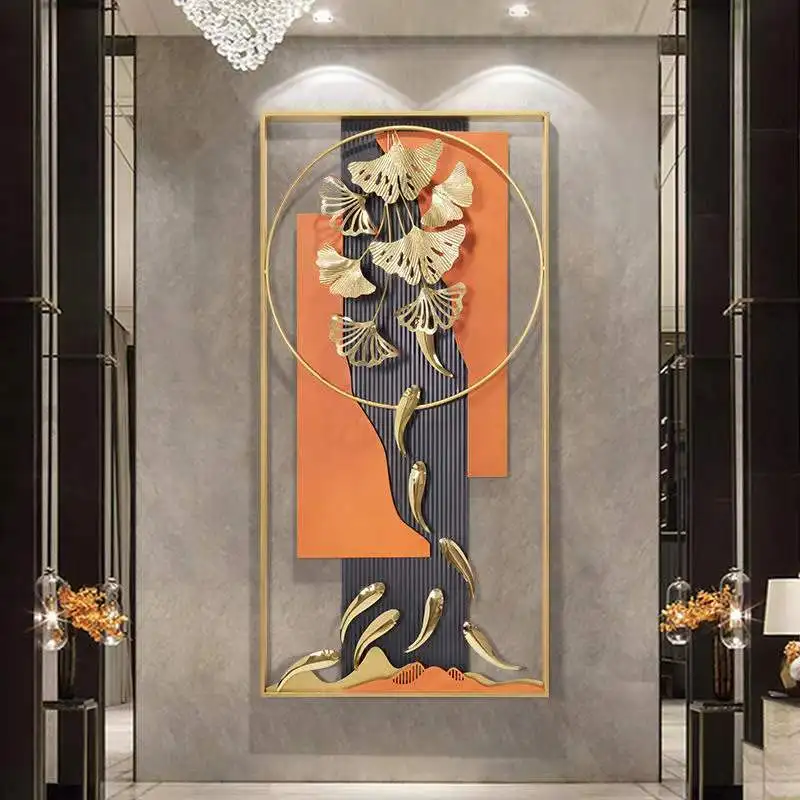 120x60cm Wall Hanging 3d Decor Painting Stereo Mural Modern Living Room Wall Art Decoration Metal Frame Wall Art