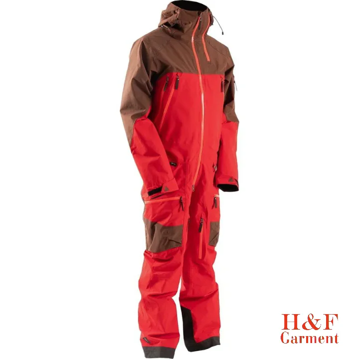 Fully Sealed Protective Snowsuit One Piece Ski Suit Men Snow Suit For