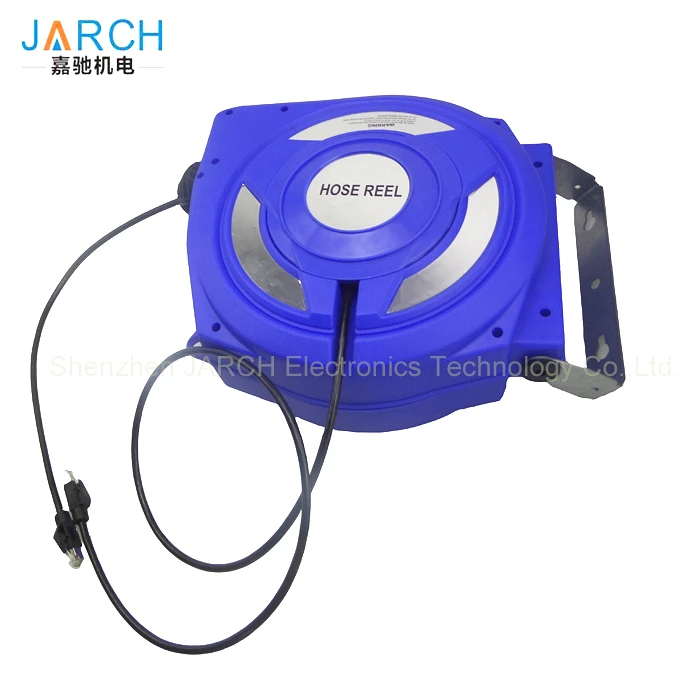 925m Cat5e Cat6 Retractable Data Network Cable Reels Spring Driven Plastic Cat6 Cable