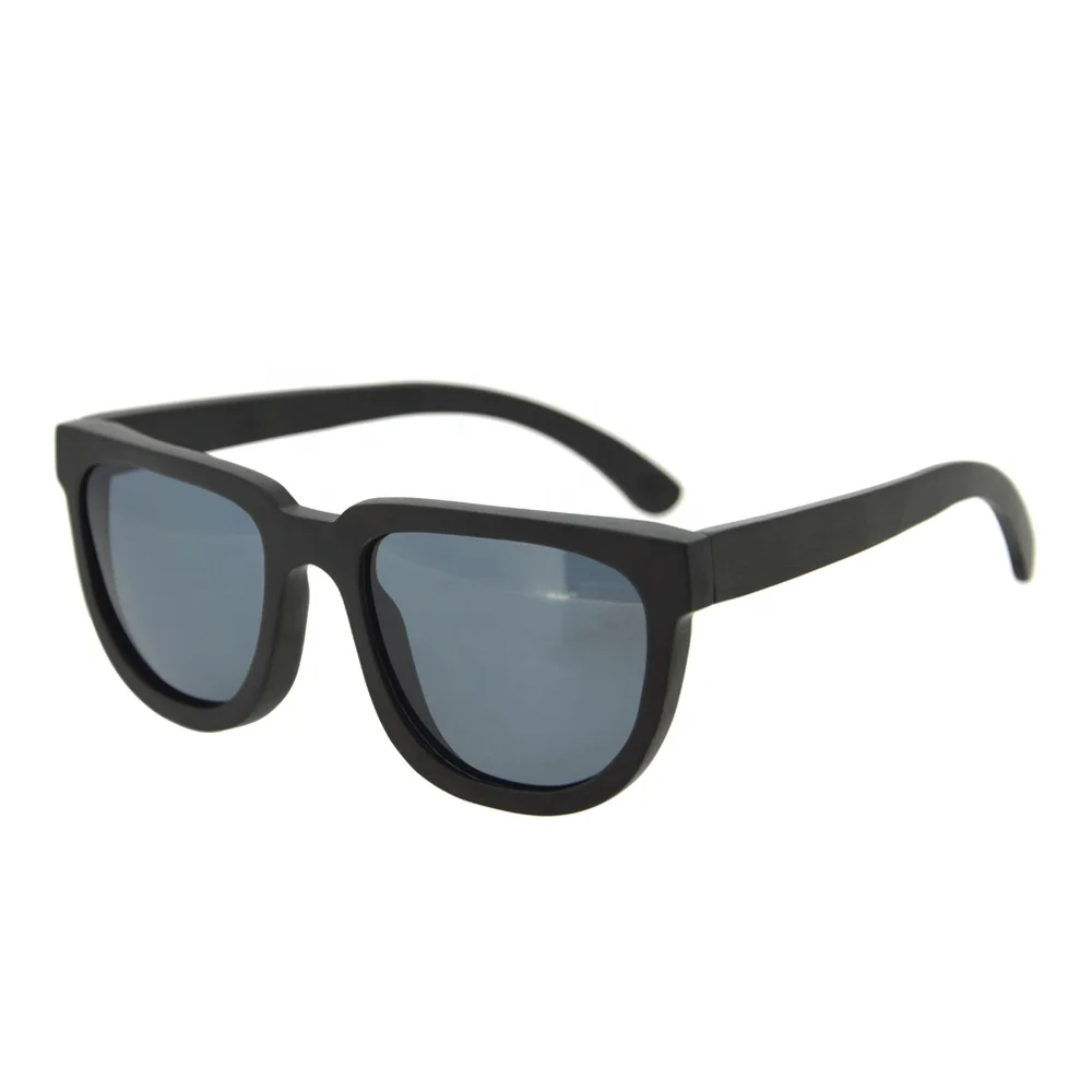 

bamboo temple sunglasses custom logo, Black