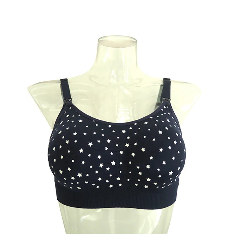 2020 New Style Printing Padded Maternity Bra Plus Size Nursing Bra