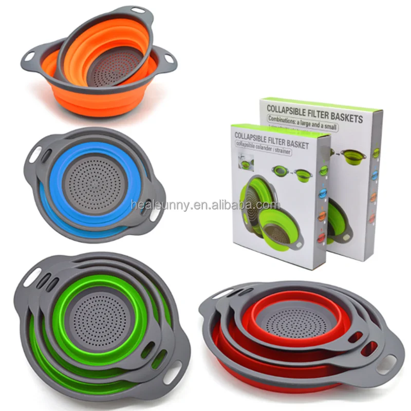 

Kitchen Accessories Foldable Drain Basin Basket, Colors, customize colors