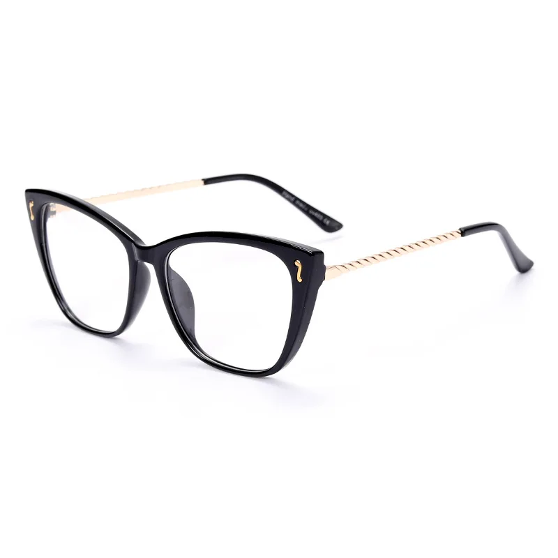 

Wholesale 2021 fashion retro cat eye glasses frames trend optical glasses ladies eyeglasses frames