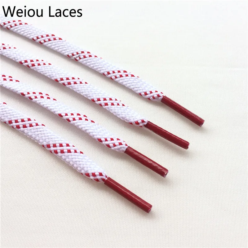

Weiou Twill Dots Flat Double Flayers Shoelaces Replacement Gift 120cm Colorful Sneaker Shoes Accessories Custom Laces, Bottom inside color + match outside color