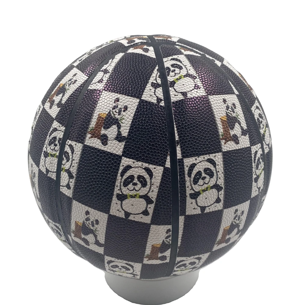 

custom leather basketballs rubber ball hoop wear-resisting basketball