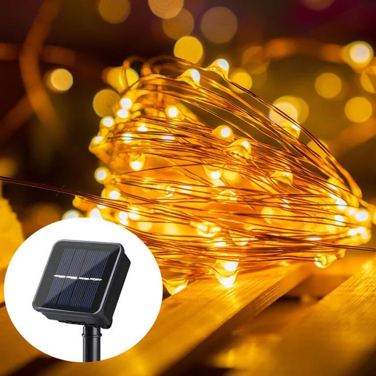 Amazon Best Selling Christmas Led Lights 30 Meters 300 Leds Solar Powered Copper Wire Fairy String Lights