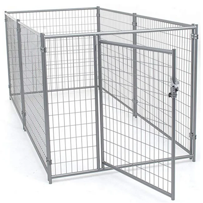 

Cheap Outside Used Large Chain Link Fence Dog Kennel Cage, Silver