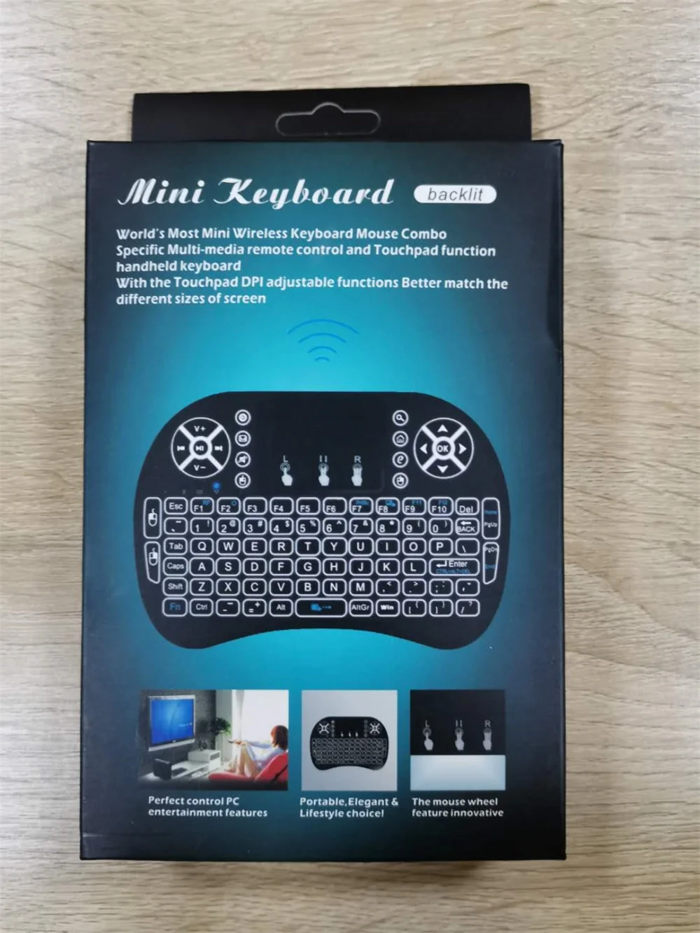 
Mini i8 2.4GHz Mini Wireless Keyboard and Mouse Wireless Touchpad Rechargeable Combos for PC Pad Android TV Box and More 