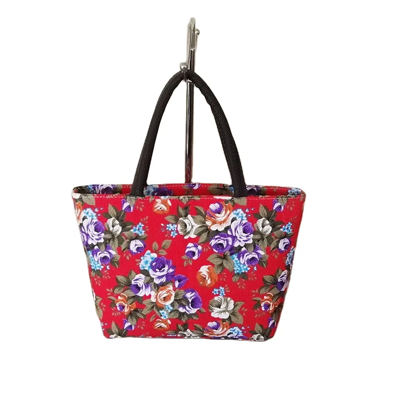 

Trendy Skull Flowers Pattern Extra Large Canvas Market Beach Travel Reusable Grocery Shopping Tote Bag Portable Storage HandBags, 5 colors