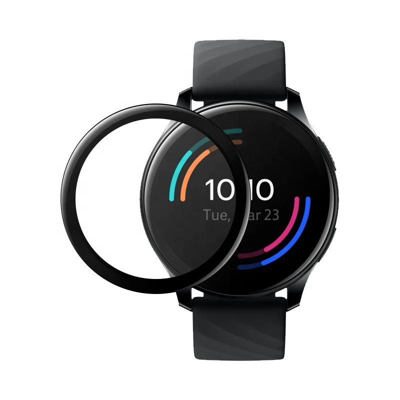 

Soft Fibre 3D Curved surface Protective Film Cover For Oneplus Smart Watch Full Screen Protector Case For Oneplus Smart Watch, Transparent