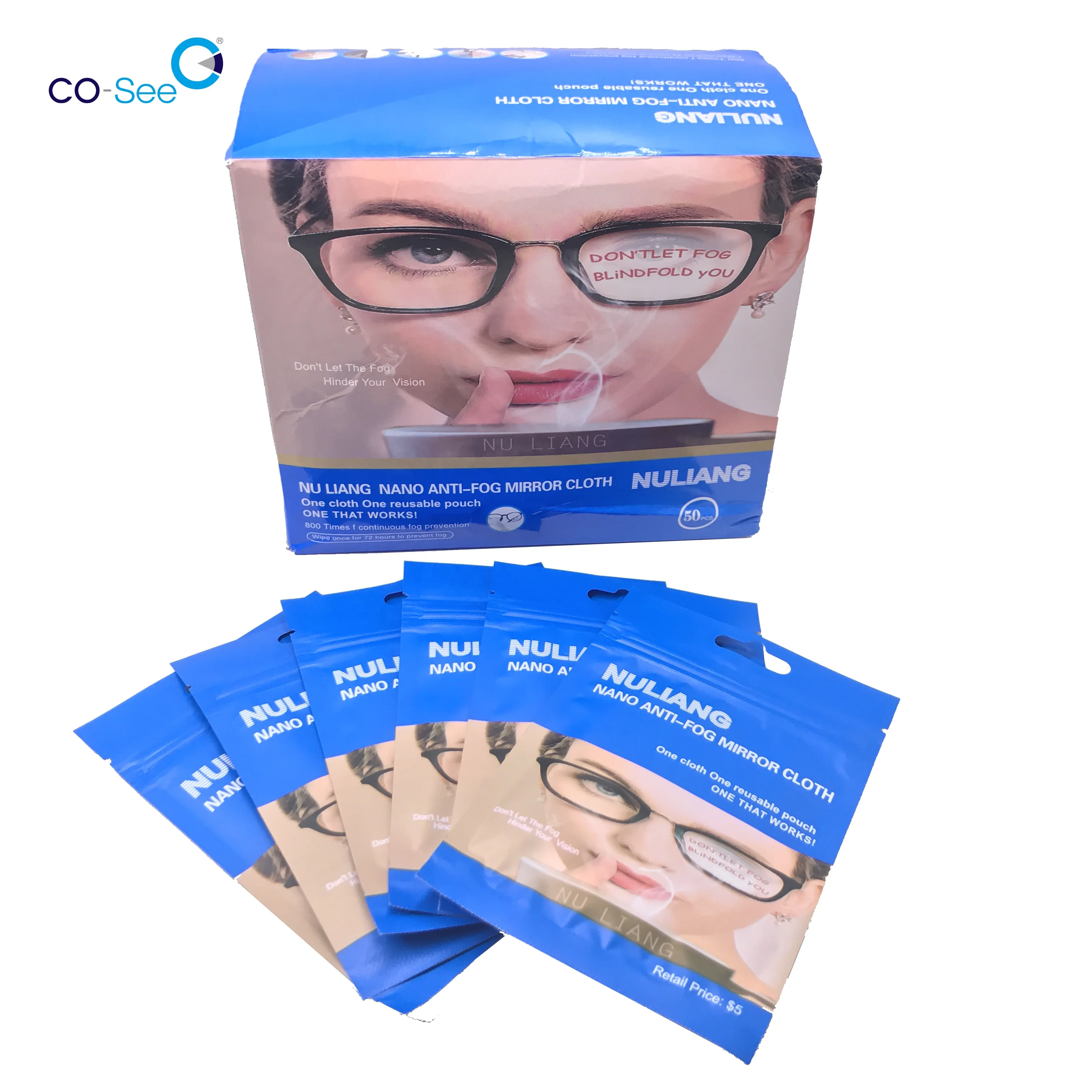 

Anti-fog cloth microfiber cleaning for eyeglasses