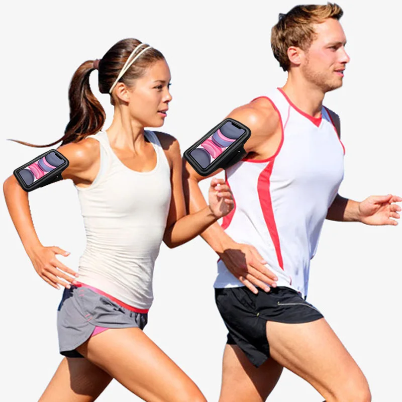 

Wholesale Fashion Waterproof Sport Gym Running Armband For Iphone Sports Running Arm Band Cell Phone Holder Pouch Case, As shown in the picture