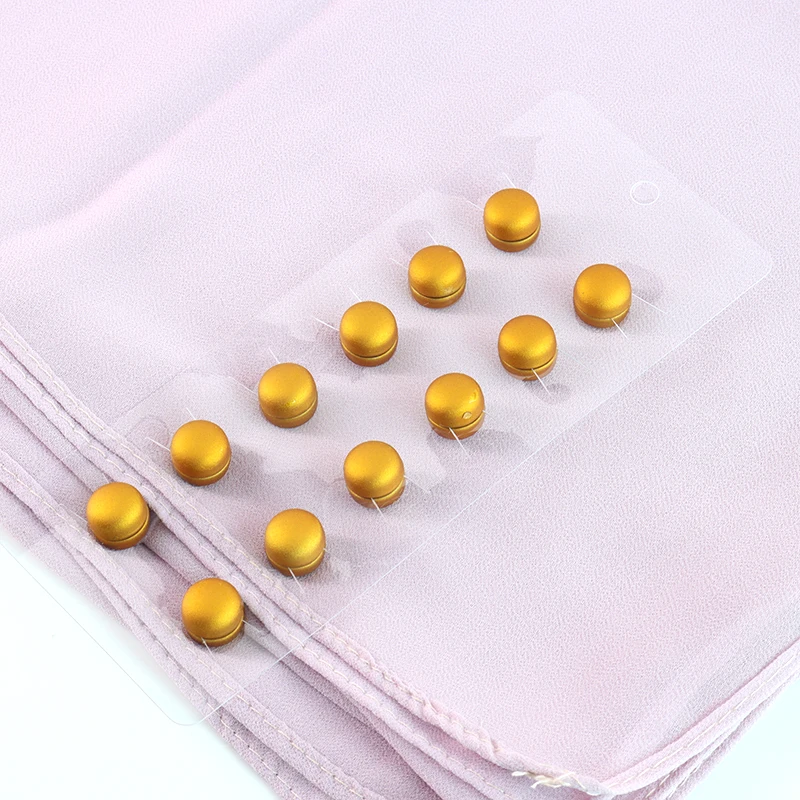 

Wholesale stainless brooches pins for Muslim women hijab use magentic pins, 4colors;accept cusom made colors