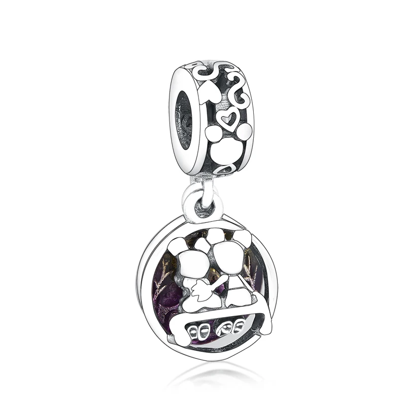 

Fashion Luxury Charms 925 Sterling Silver Cartoon Beads Charms Enamel Pendant For Bracelet And Necklace Making