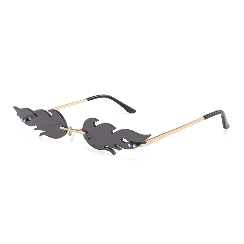 Jheyewear new arrival flame shape special trendy fashion sunglasses women men retro sunglasses