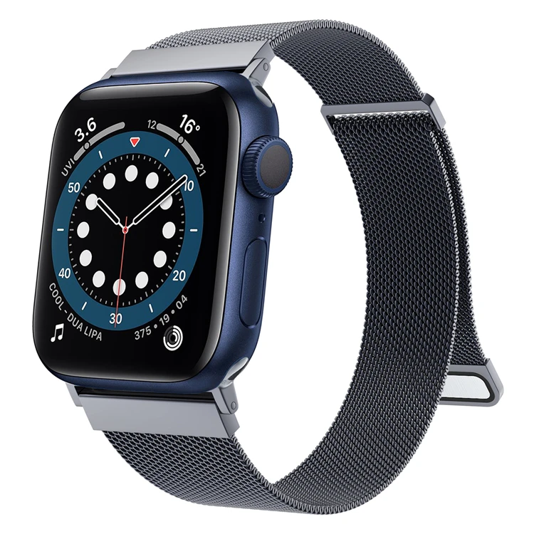 

Quality Reasonable Price Fashion Gray Smart Watch Metal Strap  Size Stainless Steel Watch Band, 5 colors