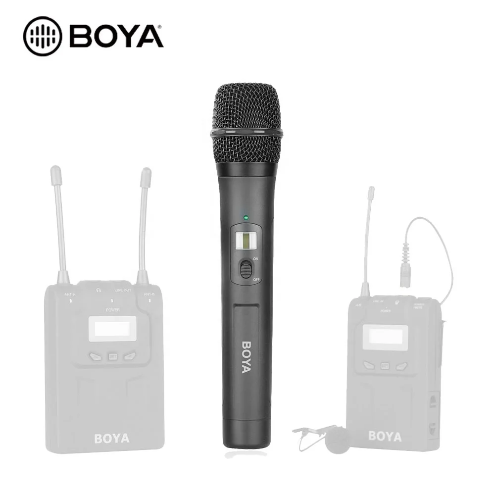 

BOYA BY-WHM8 Pro 48-Channel UHF Wireless Dynamic Handheld Cardioid Microphone Transmitter, Black