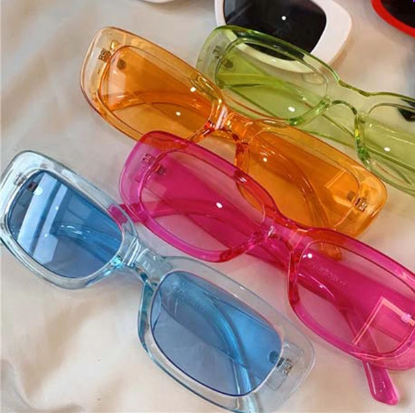 

Cross-Border Small Frame Sunglasses Ladies 2021 New Trend Fashion Sunglasses Rectangular Retro Sunglasses, Picture shows