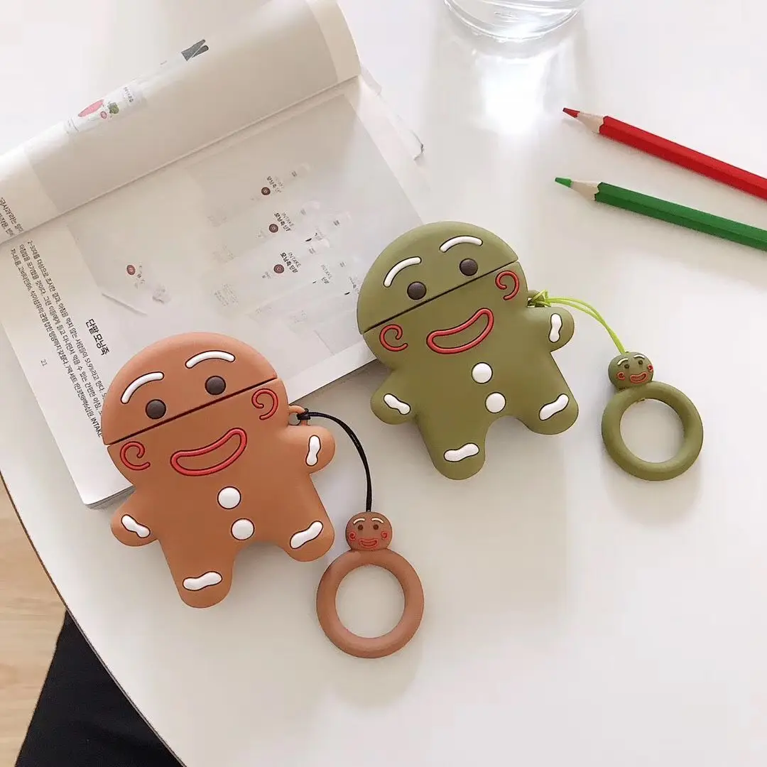 

Drop shipping For airpod 2gen 3gen pro case smiley portrait biscuits airpod case cartoon character