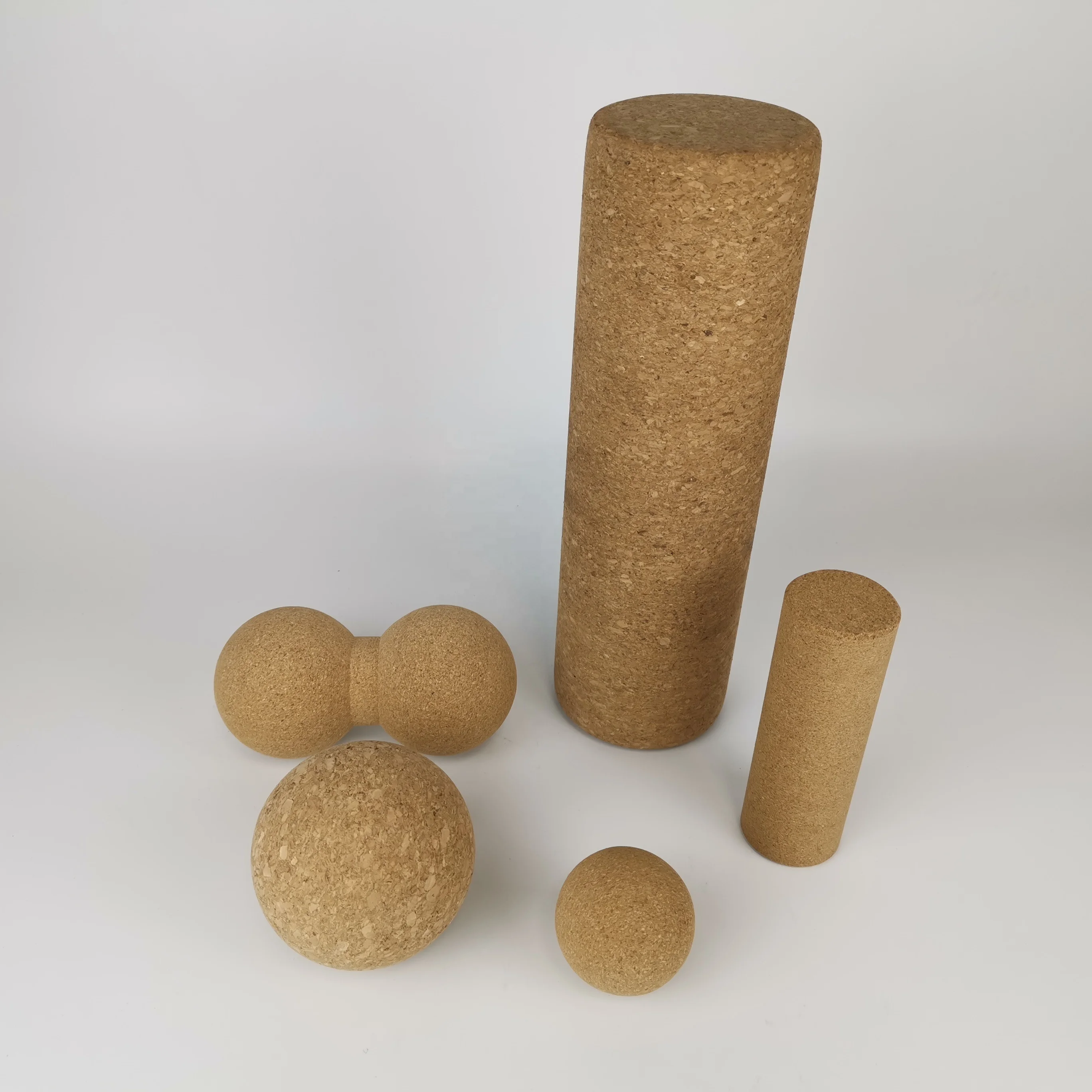 

Eco-friendly 100% Natural cork various peanut ball for fitness massage, Customized colors