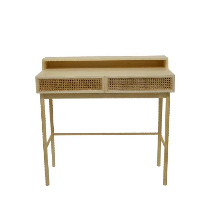 
Layered rattan storage cabinet 