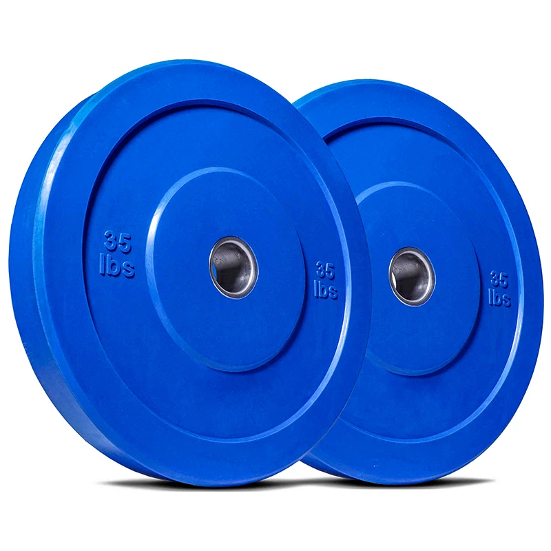 
Colorful Olympic Barbell Rubber weight lifting plates Bumper Plates disc, Single 