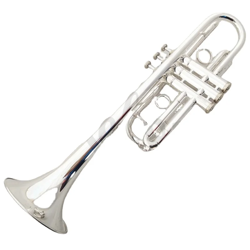 Weifang Rebon C Key Silver Plated Cheap Trumpet
